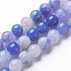 Chapelets de perles d'agate naturelle G-P434-09A-A-2