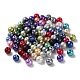 Chapelets de perles rondes en verre peint HY-Q004-8mm-M-4