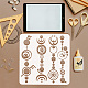 FINGERINSPIRE Crop Circle Pictograms Stencil for Painting 11.8x11.8 inch Plastic PET Crop Circle Patterns Drawing Template Reusable Pictograms Painting Stencil Symbol Theme Template for DIY Crafts DIY-WH0391-0813-3