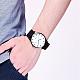 Alloy PU Leather Quartz Wristwatches WACH-F023-B02-5