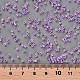12/0グレードの丸いガラスシードビーズ  セイロン  紫色のメディア  2x1.5mm  穴：0.7mm  約48500個/ポンド SEED-N001-B-337-3