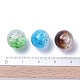Two Tone Transparent Crackle Acrylic Beads X-CACR-R009-12mm-M-4