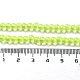 ドローベンチクリアガラスビーズ連売り  スプレー塗装  ラウンド  緑黄  4mm  穴：1.1~1.3mm  31.4インチ GLAD-Q012-4mm-07-3