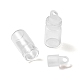 20 個のガラスボトルペンダント装飾  希望のボトル  プラスチックプラグ付き  透明  2.45x1cm  穴：2mm  容量：1ml（0.03fl.oz） CON-FS0001-06-4