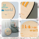 2Pcs 2 Style Single-face Printed Wooden Baby Photo Props DJEW-WH0600-006-3
