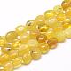 Chapelets de perles en opale jaune naturelle G-R445-8x10-06-1