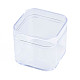 ポリスチレンプラスチックビーズ貯蔵容器  正方形  透明  5.55x5.55x4.8cm CON-N011-037-4