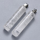 Natural Quartz Crystal Pendants G-R456-13-1