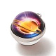 Galaxy Theme Luminous Glass Ball Pendants GLAA-D021-01P-03-2