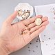 Pandahall elite 120pcs cube perles d'espacement en laiton avec grand trou pour la fabrication de bijoux bricolage KK-PH0034-78-3