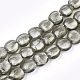 Main feuille de perles de verre de Murano en argent SLF12MMY-1B-1