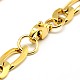 Trendy 304 Stainless Steel Figaro Chain Bracelets STAS-A028-B016-3