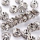 Brass Rhinestone Spacer Beads RB-A014-Z8mm-01P-NF-1