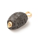 Luster Natural Lava Rock Charms PALLOY-JF01569-4