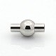 304 Stainless Steel Smooth Surface Magnetic Clasps Fit 2.5mm Cords STAS-O042-05-2