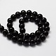 Natural Obsidian Round Beads Strands G-E329-10mm-37-2