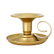 鉄とアルミニウムの燭台ホルダー  柱キャンドルセンターピース  完璧なホームパーティーの装飾  ゴールドカラー  10x6.5cm  内径：7.5のCM CAND-PW0013-45B-1
