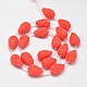 Dyed Carved Drop Synthetic Coral Beads Strands CORA-O003-05C-2