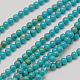 Brins de perles turquoises synthétiques importés G-A130-3mm-L05-1-1