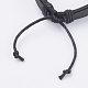 Adjustable Unisex Cowhide Cord Bracelets BJEW-F300-04C-3