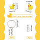 ARRICRAFT DIY Duck Keychain Making Kit DIY-AR0002-79-2