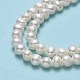 Fili di perle di perle d'acqua dolce coltivate naturali PEAR-F018-13F-01-4
