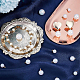 Benecreat 60 pcs 8 mm/10 mm/14 mm fausse perle pendentif collier perles pendentifs artisanat fabrication de bijoux kit de breloques bracelets à faire soi-même boucles d'oreilles vêtements pour décoration de fête d'anniversaire de mariage KY-BC0001-28-5
