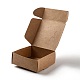 30 caja de regalo de papel kraft plegable cuadrada ecológica. CON-CJ0001-15-3