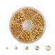 Perles rondes lisses en laiton KK-YW0001-15G