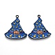 Tema de halloween sombrero de bruja colgantes de esmalte de aleación X-ENAM-J649-11B-01-1