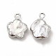 Breloques de connecteur de perles de keshi naturelles baroques PEAR-P004-22A-P01-2