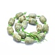 Natur Xiuyan Jade Perlen Stränge G-O179-C01-2