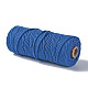 コットン糸  マクラメコード  装飾的な糸のスレッド  DIYの工芸品について  ギフトラッピングとジュエリー作り  ブルー  3mm  約54.68ヤード（50m）/ロール OCOR-T001-01-12-2