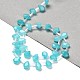 Brins de perles d'amazonite naturelles teintes&nbsp;G-Q167-A11-02-2