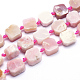 Rosa naturale perline opale fili G-K223-59A-1