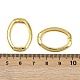 Овальные латунные застежки-крутилки KK-I358-026G-3