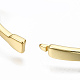 真鍮製マイクロパヴェクリアキュービックジルコニアバングル  ニッケルフリー  手錠  16KGP本金メッキ  内径：2-1/4x2インチ（5.65x5cm）  11mm BJEW-T018-02G-NF-4