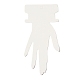 Schede display per bracciali in carta di cartone a forma di mano CDIS-M005-06-2
