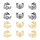 Vástagos de anillo de filigrana de latón arricraft KK-AR0001-61-1