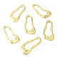 アイアン製ペンダント  不規則な形のチャーム  ゴールドカラー  44x23.5x2mm  穴：1.2mm IFIN-B002-07G-1