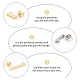 DICOSMETIC 36Pcs 6 Style 304 Stainless Steel Stud Earring Findings STAS-DC0001-41-4
