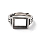 925 componente de anillo ajustable de plata esterlina&nbsp;STER-C011-14AS-2