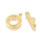 Alloy Ring Toggle Clasps PALLOY-J471-31G-1