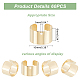 DICOSMETIC 60Pcs Golden Cartilage Cuff Earring Wrap Earring Non-Pierced Earring Findings Adjustable Clip-on Earring Stainless Steel Earring Cuffs for Pierced with Holes for Jewelry Making STAS-DC0009-58-2
