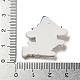 ハロウィーンテーマの不透明樹脂デコデンカボション  ほうきを持ったウサギ  スター  26x25.5x8mm RESI-E055-01A-3