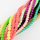 Painted Round Glass Beads X-DGLA-R001-14mm-M-2