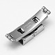 Rectangle 201 Stainless Steel Watch Band Clasps STAS-F067-04-2