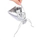オーガンジーバッグ巾着袋  長方形  銀  12x9cm OP-S009-12x9cm-01-7