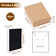 Nbeads 48pcs Kraft Cotton Filled Cardboard Paper Jewelry Set Boxes CBOX-NB0001-28-2