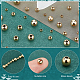 Pandahall elite 160 pz 4 stili di perline in ottone KK-PH0005-81-4